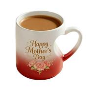 ccuzs Coffee Mug - Drinkware Heat Sensitive Color Changing Design | Ceramic Heart Shape Cup with Comfortable Handle for Chocolate Tea Milk Juice Home Gathering Dorm Hotel Apartment Party