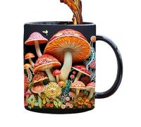 ccuzs Coffee Mug - Mushroom Pattern Ceramic Cup Cute Drinkware | Heat Resistant Stylish for Milk Tea, Coffee, Juice, Home, Office, Kitchen Party or Holiday Gift, 330ml/11oz