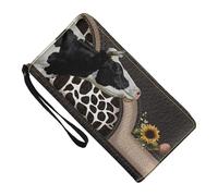 ccuzs Cow Print Wallet, Cute Women Wallet, Stylish Money Purse, Soft Card Holders with Stylish Design, Multiple Card Holders for Ladies and Girls Who Love Trendy Accessories