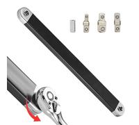 ccuzs Extension Wrench Set - 15 Inch Ratcheting Extender Tool | Offset High Torque Hand Wrench Adapter Steel Grip Mechanical Repair for Car Maintenance, AC, Transmission, Work Use