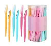 ccuzs Eyebrow Trimmer Kit, Facial Hair Remover, Portable Lightweight Protective Cover Design. Manual Shaving Tool Suitable for Men and Women, 5.87 Inches