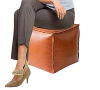 ccuzs Fillable Small Foot Stool - Ottoman Bench ¦ 40cm, Foot Stall with Lid Seating, Sofa Bench with Thick Padding, Ottoman Stall, Feet Stools or Bedroom Dorm Office Home Living