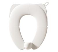 ccuzs Fold Up Potty Seat, Portable Toddler Toilet Training Cover, Anti Slip Design, Compact Travel Friendly Folding Potty Pad for Baby, Kids, Indoor, Outdoor, Car, Trips