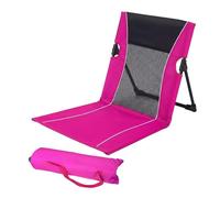 ccuzs Foldable Beach Chair - Portable Poolside Lounge Seat with Carry Bag | Lightweight Reclining Outdoor Camping Chair Compact Relaxation Lounger for Beach, Picnic, Park, Lake, Concert or Lawn