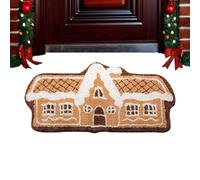 ccuzs Gingerbread House Mat, Gingerbread Welcome Mat, Winter Door Mat Christmas Welcome Mat, Gingerbread Mat, Soft Indoor Mat Outdoor Gingerbread Mat, Christmas Door Mat, Welcome Door Mat
