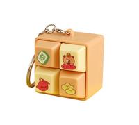 ccuzs Keyboard Clicker Fidget - Four Square Key Chain ¦ Capybara Bag Charm with Fun Feature, Stress Gadget with Cute Design, Keyboard Key Chain, Fidget Toy for Kids Stress Relief