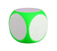 ccuzs Large Foam Dry Erase Dice, Blank Cube for Kids, Reusable Whiteboard Dice for Classroom & Games, Draw Letters, Numbers, 10x10x10 Cm, Made of Soft Foam Material