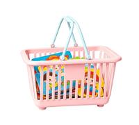 ccuzs Mini Shopping Basket - Storage Bin with Handles Tiny Organizer Lightweight Stackable Design Multi Use Container for Toys, Snacks, Desk, Bathroom, Kitchen, Pantry, Home or Storage