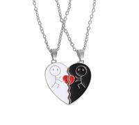ccuzs Necklace Set, Love Necklace 2 Pieces, Detachable Lightweight Comfortable Pendant, Matching Keepsake Jewelry for Home, Men, Family, Women, Friends, Travel, Sentimental Use 1.34x1.22x0.2in