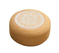 ccuzs Outdoor Pouf, Woven Round Floor Cushion for Seating, Stylish Weather-Resistant Poufs for Poolside Deck Porch Patio or Coastal Exterior Home Living Comfort and Decoration 20cm/7.87in