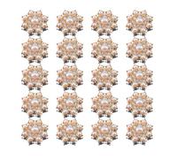 ccuzs Pearl Button Set - 20pcs Faux Pearl Decorative Sewing | Embellishments Multifunctional Craft Accessories Elegant Round Shank for Clothing, Tailoring, Shoes or Handmade Projects
