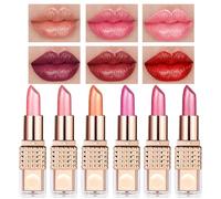 Ccuzs Shimmer Lipstick Set, Moisturizing Tinted Lip Balm, Long-Lasting Waterproof Lip Gloss, Vibrant Smooth for Women, Teens, Wedding, Bridal Makeup