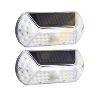 ccuzs Solar Outdoor Lights, Motion Sensor Lamps, Waterproof Durabled Design, Energy Saving Automatic Lighting for Patio, Garden, Pathway, Landscape, Backyard Use, 7.48x3.39x1.77 Inches