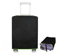 ccuzs Travel Luggage Cover, Anti Scratch Protective Suitcase Cover, 20.47x28.54x12.2 Inches Convenient Fluorescent Green Hem Stretchable Protector for Hard Sided and Wheeled Luggage