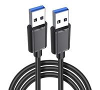 ccuzs USB 3 Male To Cable, 3ft, 5Gbps High Speed Data Transfer, Double Sided Connector, For Hard Drive, Cooling Fan, And More, For Various Peripherals, Black Ccolor