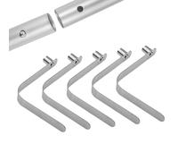 ccuzs V Shape Pole - Clips Set 5 PCS Spring Lock Positioning Pins | Heavy Duty Kayak Paddle Tube Clamp Secure Fastener for Outdoor Tent, Awning, Canopy, Boat, Camping or Adjustable Support