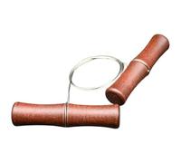 ccuzs Wire Clay Cutter, Stainless Steel Ceramic Tool, Wooden Handle Precision Cutter, Sturdy Pottery Wire, Comfortable Grip, Ideal for Artists And Craft Lovers