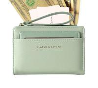 ccuzs Zipper Wallet, Card Holder, Lanyard Multi-Functional, Large Coin Purse, Capacity Coins For Notes, And Cards, Portable Short Lightweight Cash Space, 12.5x9x2.5cm