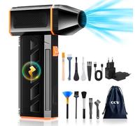 CCV Soffiatore Aria Compressa-130000RPM Spolverino ad aria compressa la pulizia di tastiera e PC 3 ingranaggi regolabile Cordless Jet Dry Blower soffiatore d'aria per auto e casa (CCV-F31-IT)
