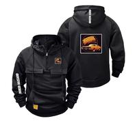 CCVQPF Felpa con Cappuccio da Uomo Mezza Zip per Giacca Auto D.u.KE.s G.en.eral L.e.e Car Grafica Felpe Abbigliamento Strada Tasche Cappotti Sportivi Capispalla-HeiSe||x_l