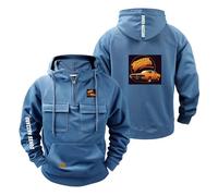 CCVQPF Felpa con Cappuccio da Uomo Mezza Zip per Giacca Auto D.u.KE.s G.en.eral L.e.e Car Grafica Felpe Abbigliamento Strada Tasche Cappotti Sportivi Capispalla-LanSe||x_l