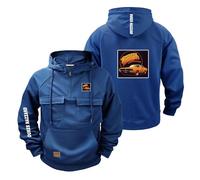 CCVQPF Felpa con Cappuccio da Uomo Mezza Zip per Giacca Auto D.u.KE.s G.en.eral L.e.e Car Grafica Felpe Abbigliamento Strada Tasche Cappotti Sportivi Capispalla-SLanSe||m