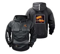 CCVQPF Felpa con Cappuccio da Uomo Mezza Zip per Giacca Auto D.u.KE.s G.en.eral L.e.e Car Grafica Felpe Abbigliamento Strada Tasche Cappotti Sportivi Capispalla-SHSe||s