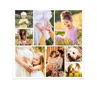 CCWACPP collage foto personalizzate su tela tela personalizzata con foto collage Immagine personalizzata Quadri personalizzati regalo personalizzato 25.00 x 25.00 cms