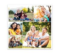 CCWACPP collage foto personalizzate su tela tela personalizzata con foto collage Immagine personalizzata Quadri personalizzati regalo personalizzato 25.00 x 25.00 cms