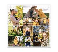 CCWACPP collage foto personalizzate su tela tela personalizzata con foto collage Immagine personalizzata Quadri personalizzati regalo personalizzato 50.00 x 50.00 cms