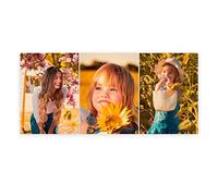 CCWACPP Stampa personalizzata su tela con foto personalizzata a 3 pannelli Carica le tue stampe di immagini Personalizza i regali con le immagini non incorniciato 13x18 cm x 3