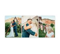 CCWACPP Stampa personalizzata su tela con foto personalizzata a 3 pannelli Carica le tue stampe di immagini Personalizza i regali con le immagini non incorniciato 15x20 cm x 3