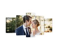 CCWACPP Stampe su tela personalizzate a 5 pannelli con le tue foto Crea immagini su tela Stampe di poster su tela personalizzate Quadri incorniciato 200x100 cm