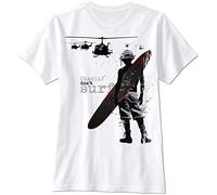 CCXRC Charlie Don't Surf Apocalypse Vietnam Now War Army Soldier Retro Men T Shirt White XXL