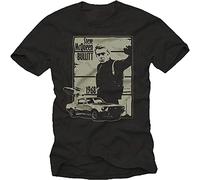 CCXRC Cool Steve McQueen T-Shirt for Men Bullitt Black Size S-XXXL Black M
