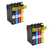 CCXTKENWU Cartucce d'inchiostro 18XL T1811 T1814 Confezione da 4 compatibili con i materiali di consumo della stampante XP415 XP302 XP102 XP202 XP205 XP305 XP402 XP312 XP225 XP212 XP412(2 SET)