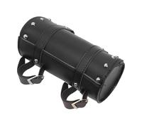 CCXTZC Borsa da viaggio universale in pelle PU con forcella per moto Borsa per attrezzi impermeabile Borsa da sella Borsa da coda vintage Compatibile con accessorio di ricambio Bobber Aftermarket