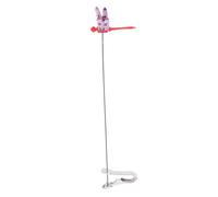 CCYLEZ 10 Pezzi di Binari di Libelluli da libertà, Morsetti Ala di Libellula da Giardino Deterrente con Morsetti in Acciaio Inossidabile, per Collare Cappello da Ballo da Giardino (rosso)