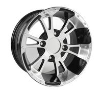 CCYLEZ 12 Pollici 25x8-12 26/9-12 Bordo Ruota, 3 Bulloni di Bulloni Bordo della Ruota Kart, Lega di Alluminio con Carico Forte Bordo Ruota per Atv Go Kart Cart