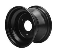 CCYLEZ 16x8,00-7 Bordo Ruota 7 Pollici Nero, Bulloni 3 Bulloni a Kart Bordo Ruota, in Lega di Alluminio Bordo per Ruote Pesanti per la Maggior Parte degli Atvs Go Karts Carrelli