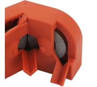 CCYLEZ Affilatore per Punte da Trapano Multiuso, Strumento Portatile Foratura Efficiente e Facile da Usare, Perfetto per la Casa e il Garage, Design Arancione