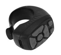 CCYLEZ Anello di Controllo Remoto di Punta, Controller della Fotocamera Selfie, 30.000 di Lunga Durata, Portatile per la Svolta di Pagina di Tiktok, Romanzo, Dramma (BLACK)