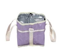 CCYLEZ Borsa Pieghevole per Bevande con Divisori Rimovibili (viola chiaro) | Tessuto oxford resistente all\'acqua, design a 4 scomparti, ideale per viaggi, palestra
