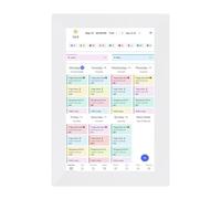 CCYLEZ Calendario Elettronico Intelligente da 10,1 Pollici, Touch Screen Interattivo Calendario da Parete Familiare WiFi con Sincronizzazione App, Grafico dei Lavori Domestici (EU)