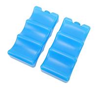 CCYLEZ Confezione di Ghiaccio per Latte Materno Forma Sagomata Blu 2 Pezzi Contenitore di Ghiaccio Riutilizzabile per la Conservazione del Latte Portatile con Gomma per Mamme Che Lavorano