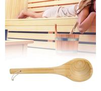 CCYLEZ Cucchiaio da Sauna in Legno, Utensile da Artigianale, 1 Pezzo, per | Presa comoda, Facile da pulire, Perfetto per le zuppe, Ideale per la sauna, Adatto a casa, ristorante