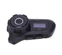 CCYLEZ di Comunicazione Bluetooth per Moto con Display LED, Auricolare Interfono per 6 Motociclisti, Cuffia per Casco Impermeabile con Cancellazione del Rumore CVC per GPS, Musica, Chiamate in