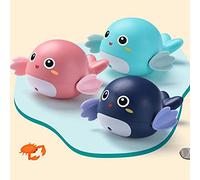 CCYLEZ Giocattoli da Bagnetto per Bambini Bella Balena Animale Giocattolo per L'acqua Bagno Giocattoli per Bambini per il Bagnetto Divertimento ABS Dimensioni: 10 * 10 * 6 Cm (BLUE)