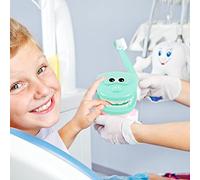 CCYLEZ Kit da Dentista Giocattolo di Ruolo da Dottore di Alta qualità per Bambini, Giocattolo Educativo per Ragazzi e Ragazze per Feste, Lezioni Scolastiche (plastica/rosa, Blu, Verde, giallo)