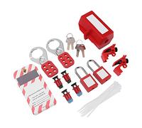 CCYLEZ Kit di Tagout per Blocco Interruttore Elettrico Set di Lucchetti di Sicurezza per Impieghi Gravosi per Impianti Chimici Petrolchimici Industriali